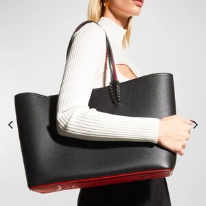 Christian Louboutin Large east-west tote bag in grained leather